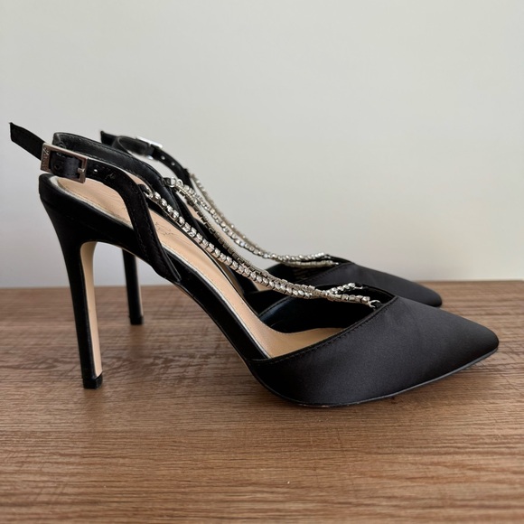 Jewel Badgley Mischka - Women’s Alegria Black Pointed Toe Stiletto size 5 - Picture 7 of 10